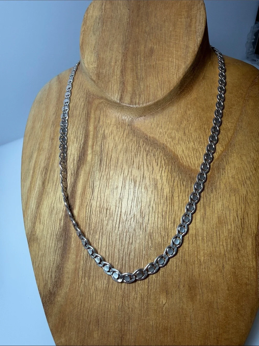Men's 925 Silver Curb Chain Necklace - Sleek Everyday Link